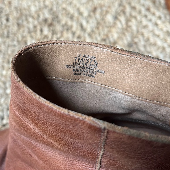 Lucky Brand Tan Leather Adalan Ankle Booties - Picture 8 of 11
